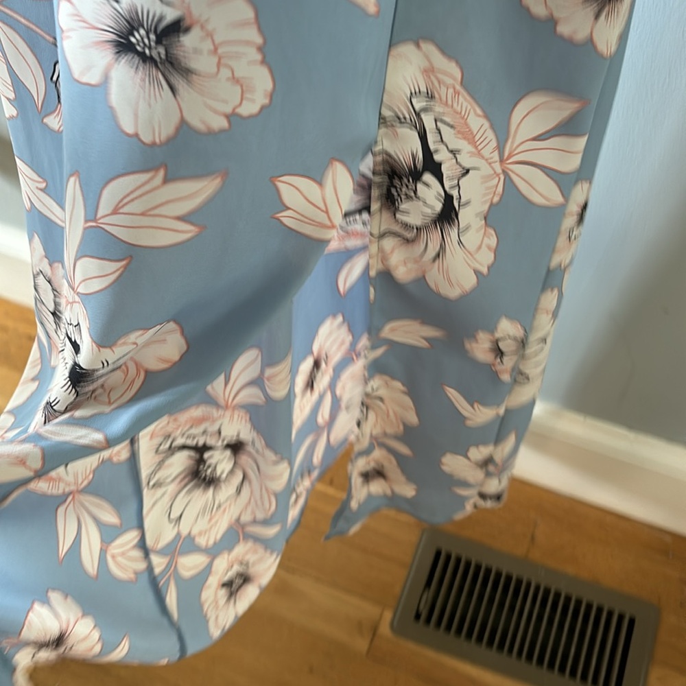 Lush Blue maxi Dress with white florals - Picture 3 of 6